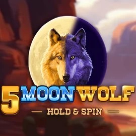 5 Moon Wolf slot logo by Apparat Gaming at Spinnycasino5 Moon Wolf