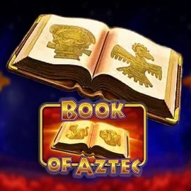Logo of Book of Aztec from Amatic Industries at Spinnycasino
