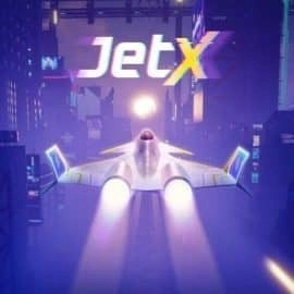 jetX online game logo by SmartSoft on spinnyscasino.com