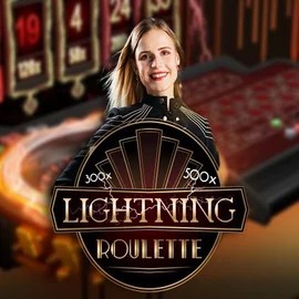 Lightning Roulette slot logo by Evolution at Spinnycasino