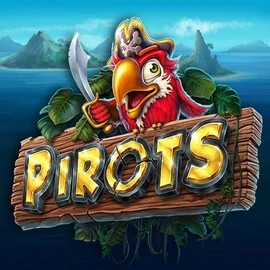 Pirots slot logo by ELK Studios at SpinnycasinoPirots