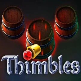 Thimbles slot logo by Evoplay at SpinnycasinoThimbles